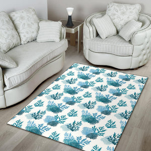 Coral Reef Pattern Print Design 04 Area Rug