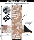 Beautiful hexagon japanese  pattern Recliner Cover Protector