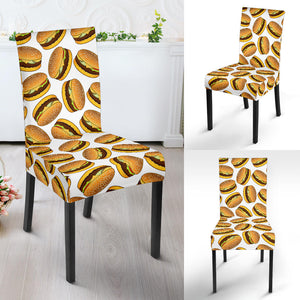 Hamburger Pattern Print Design 03 Dining Chair Slipcover