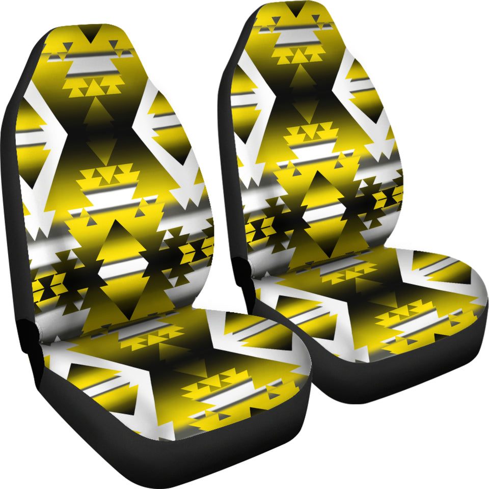 Yellow Winter Camp Car Seat Covers