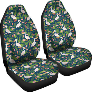 Pelican Pattern Print Design 05 Universal Fit Car Seat Covers