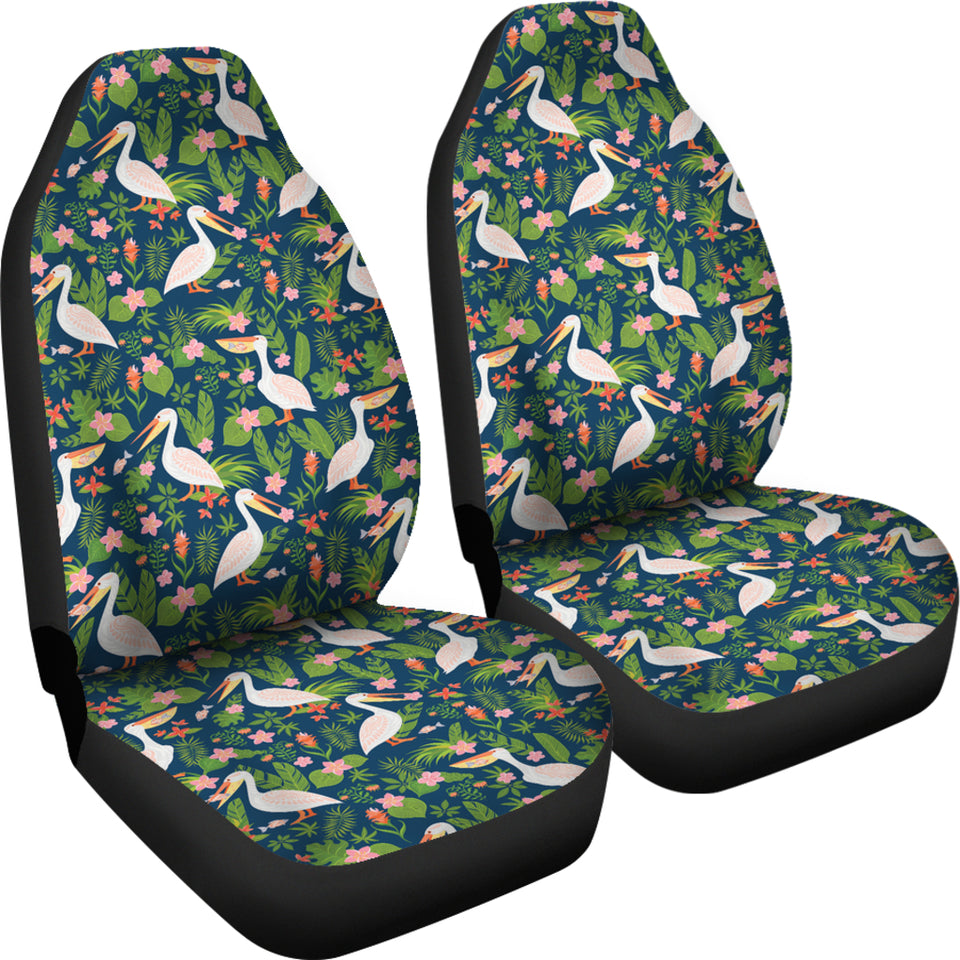 Pelican Pattern Print Design 05 Universal Fit Car Seat Covers