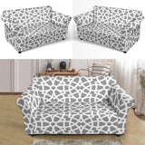 Arabic Gary Pattern Loveseat Couch Slipcover