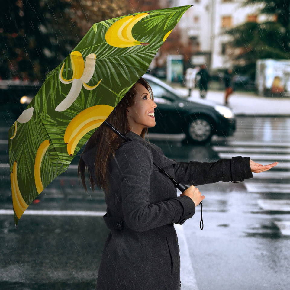 Banana Palm Leaves Pattern Umbrella