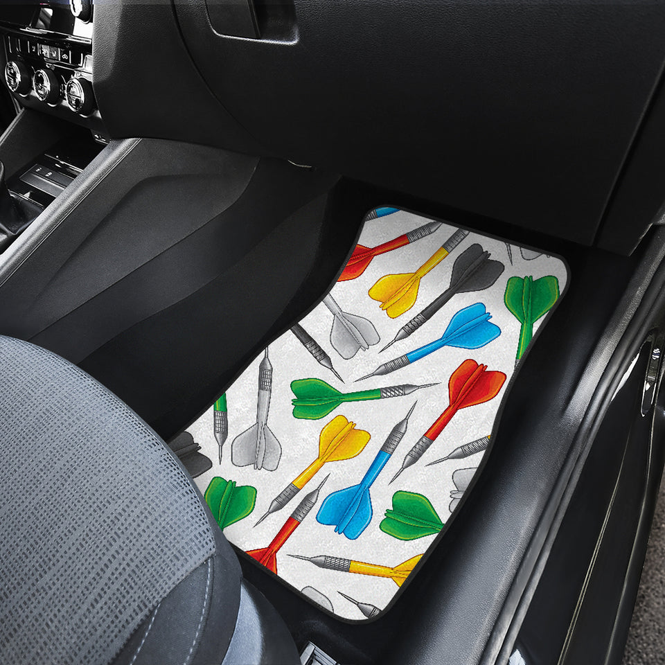 Darts Pattern Print Design 03 Front Car Mats