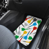 Darts Pattern Print Design 03 Front Car Mats