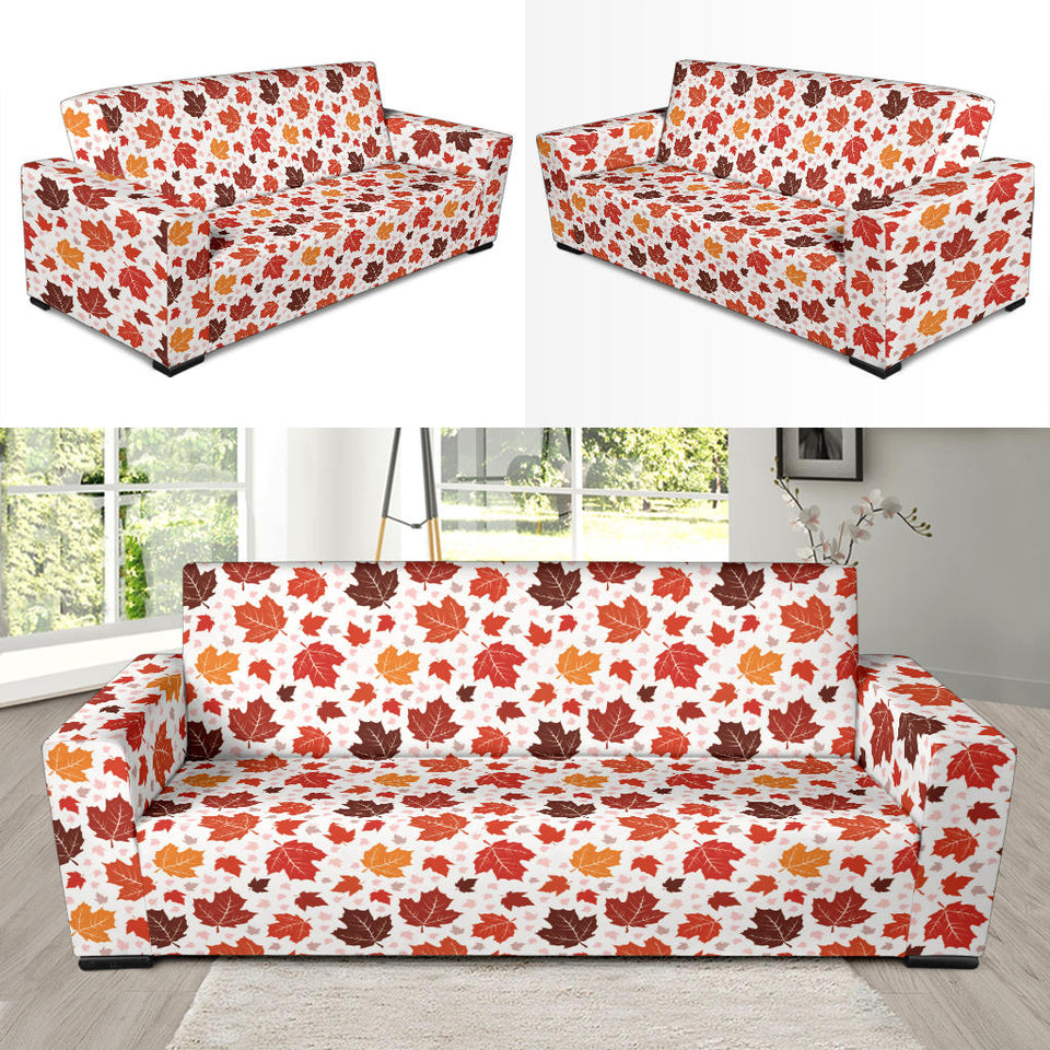 Colorful Maple Leaf Pattern Sofa Slipcover