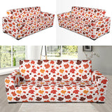 Colorful Maple Leaf Pattern Sofa Slipcover
