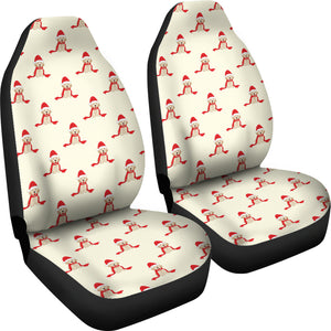 Golden Retriever Pattern Print Design 01 Universal Fit Car Seat Covers