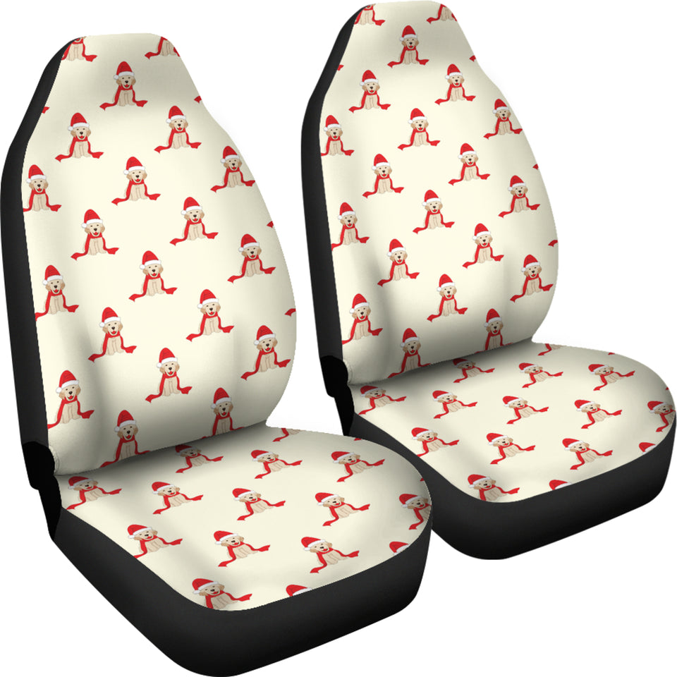 Golden Retriever Pattern Print Design 01 Universal Fit Car Seat Covers