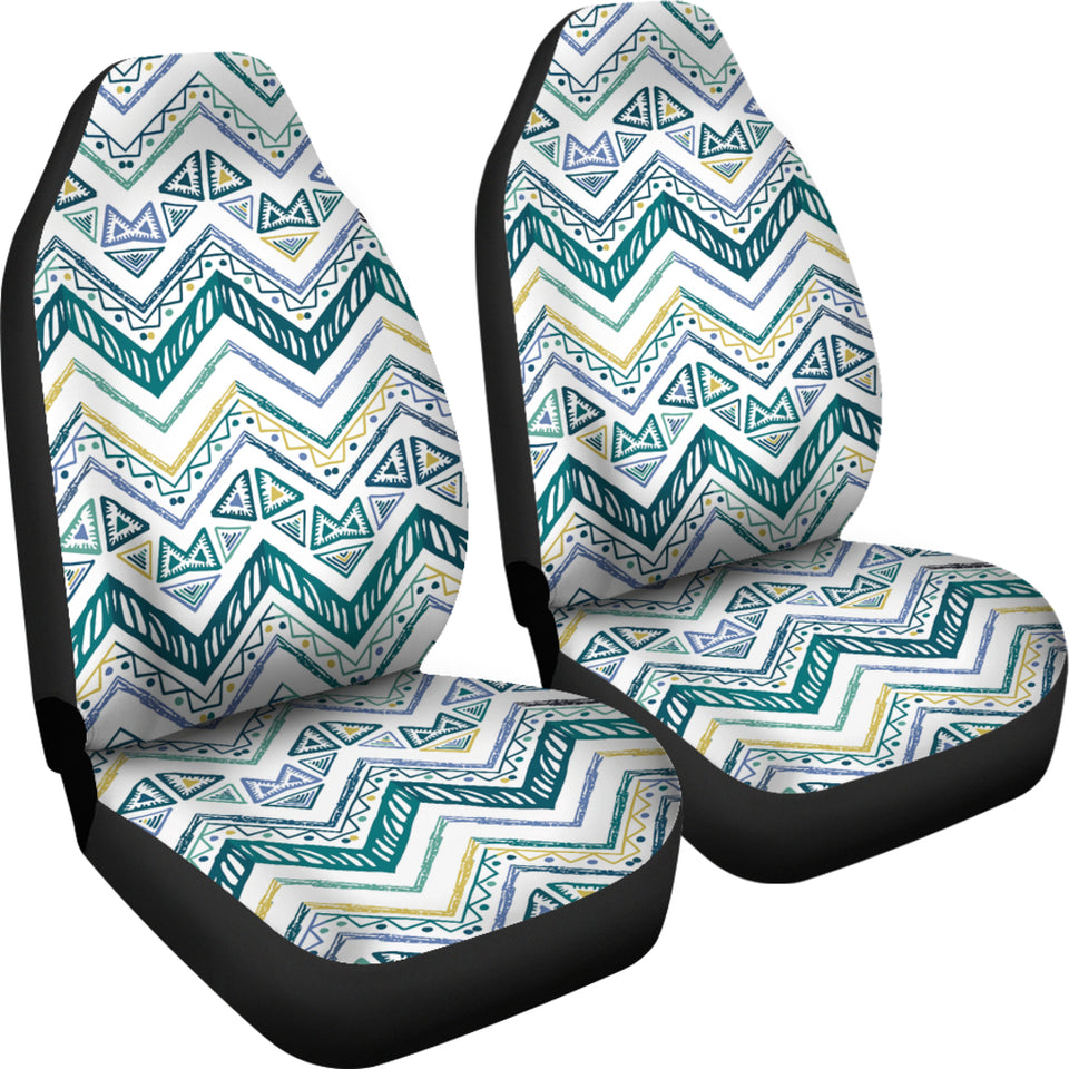 Zigzag  Chevron Paint Design Pattern  Universal Fit Car Seat Covers