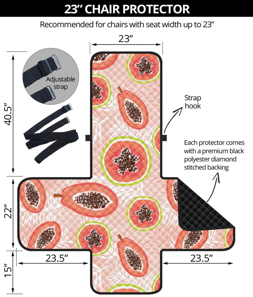 papaya leaves pattern Chair Cover Protector