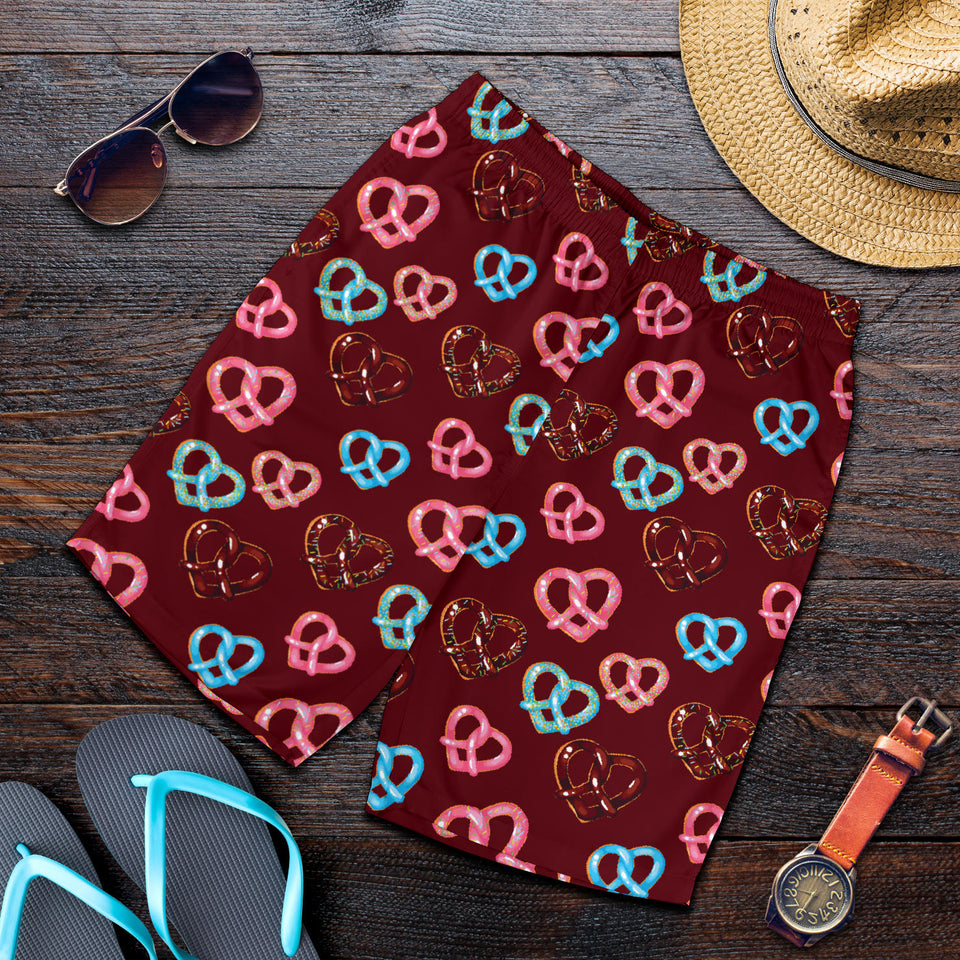 Pretzels Pattern Print Design 05 Men Shorts
