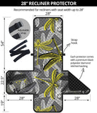 Hand drawn dragonfly pattern Recliner Cover Protector