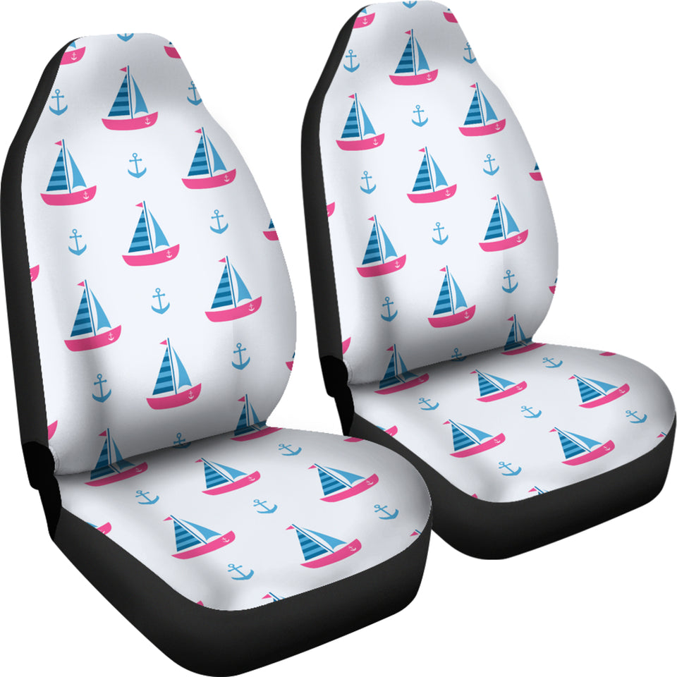 Sailboat Anchor Pattern  Universal Fit Car Seat Covers