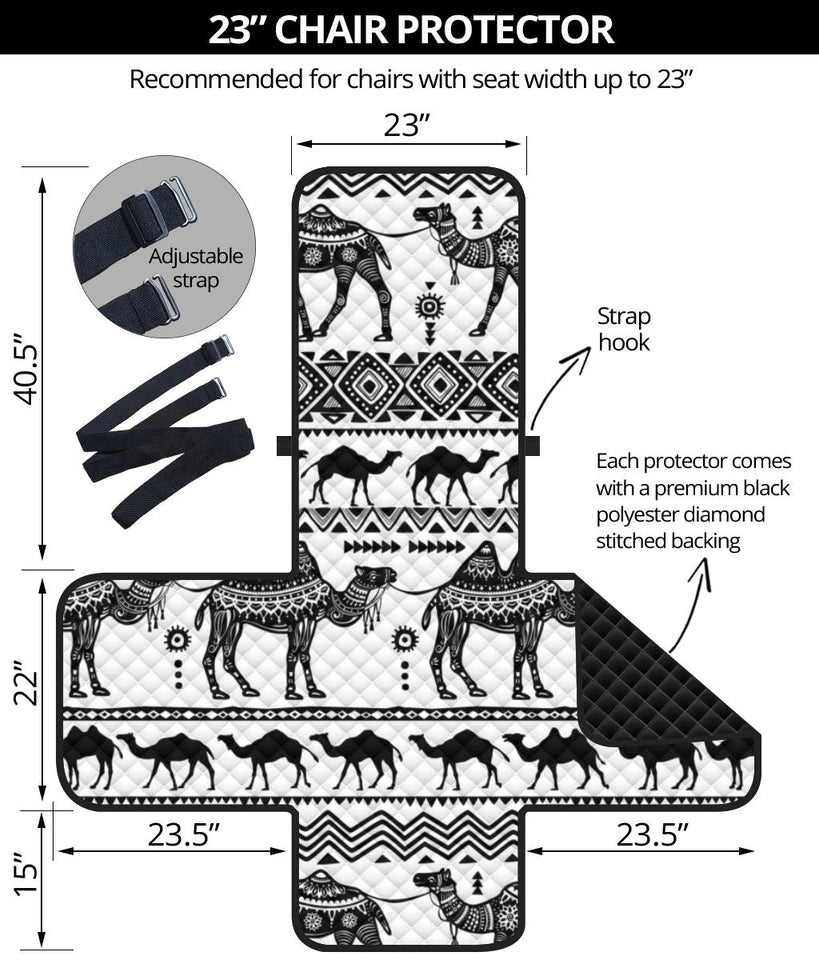 Camel polynesian tribal pattern Chair Cover Protector