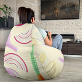 Onion Garlic White Red Pattern Bean Bag Cover