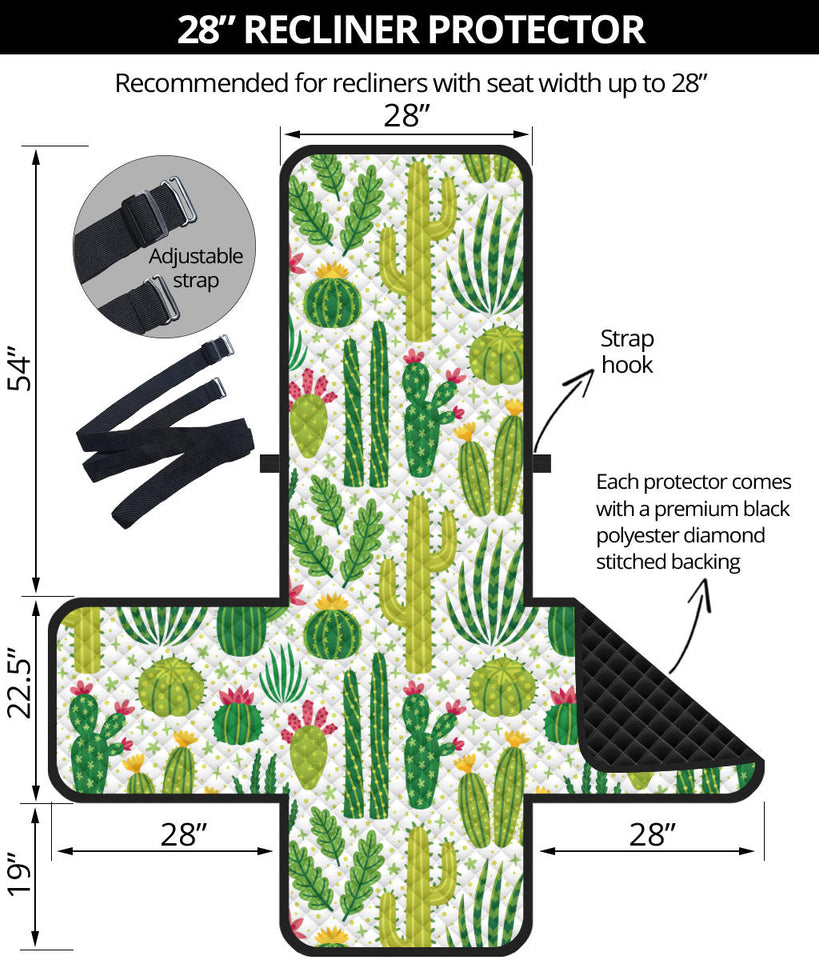 Cactus pattern Recliner Cover Protector