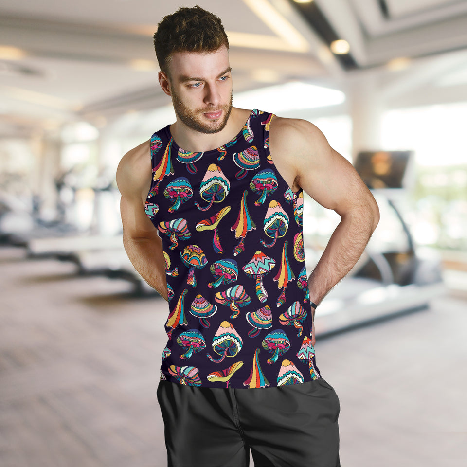 Colorful mushroom pattern Men Tank Top