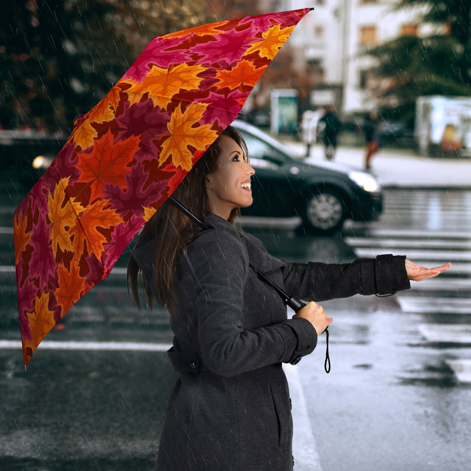 Autumn Maple Leaf Pattern Umbrella