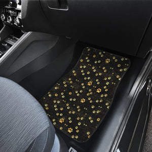 Dog Paws Pattern Print Design 05 Front Car Mats