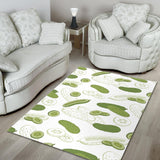 Cucumber Sketch Pattern Area Rug