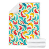 Colorful Moon Pattern Premium Blanket