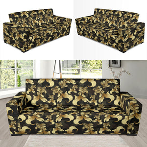 Goldfish Pattern Print Design 01 Sofa Slipcover