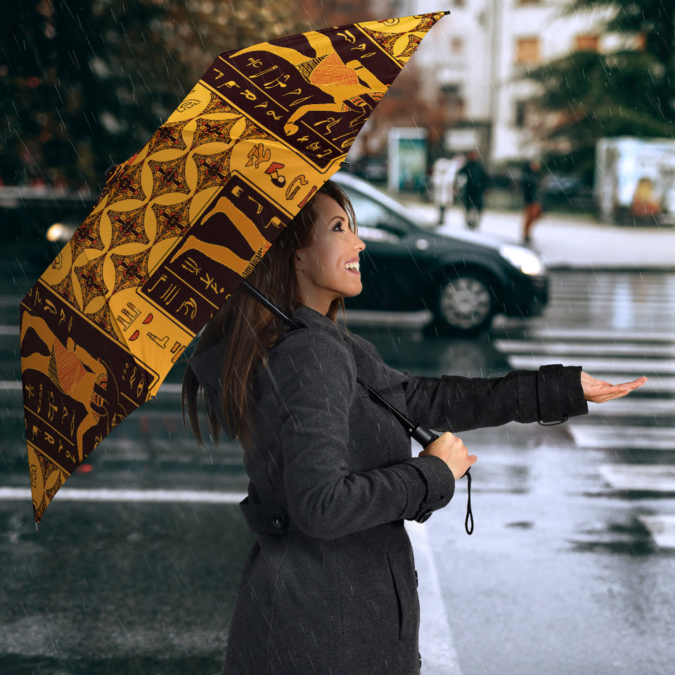 Egypt Hieroglyphics Pattern Print Design 05 Umbrella