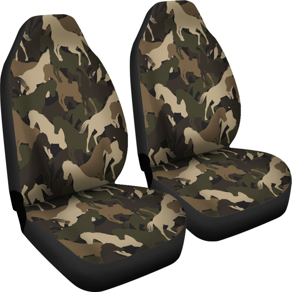 Horse Camouflage Pattern Universal Fit Car Seat Covers