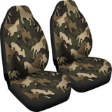 Horse Camouflage Pattern Universal Fit Car Seat Covers