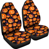 Halloween Pumpkin Pattern Universal Fit Car Seat Covers