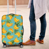 Banana Palm Leaves Pattern Background Luggage Covers