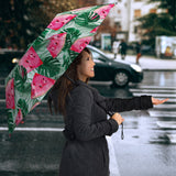 Watermelons Tropical Palm Leaves Pattern Umbrella