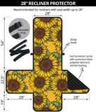 Sunflower pattern Recliner Cover Protector