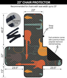 electric guitars pattern Chair Cover Protector