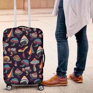 Colorful Mushroom Pattern Luggage Covers
