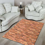 Brick Printed Pattern Print Design 04 Area Rug