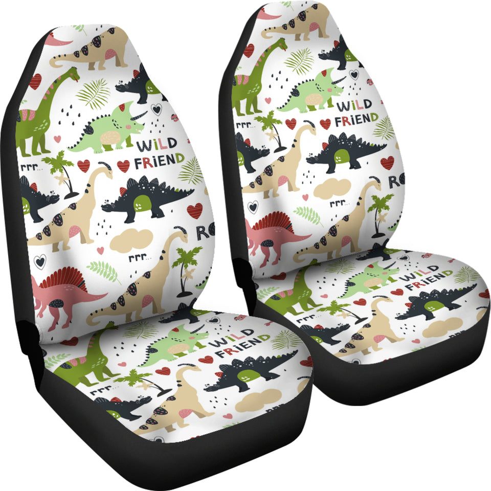 Cute Dinosaurs Pattern Universal Fit Car Seat Covers