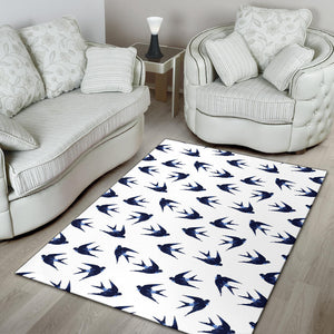 Swallow Pattern Print Design 03 Area Rug