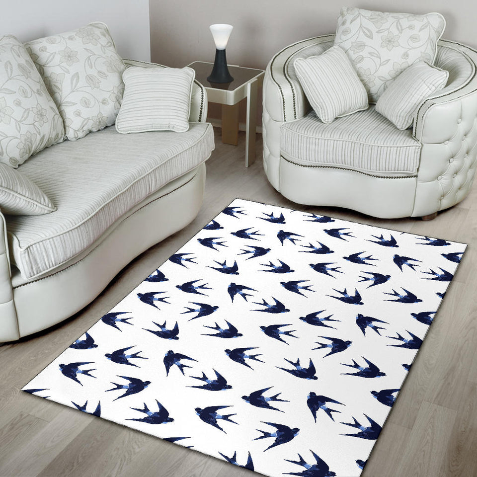Swallow Pattern Print Design 03 Area Rug