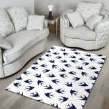 Swallow Pattern Print Design 03 Area Rug