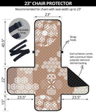 Beautiful hexagon japanese  pattern Chair Cover Protector