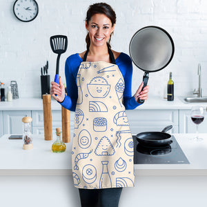 Cute Sushi Icon Pattern Adjustable Apron