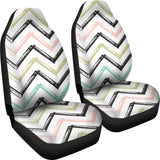Zigzag  Chevron Paint Pattern  Universal Fit Car Seat Covers