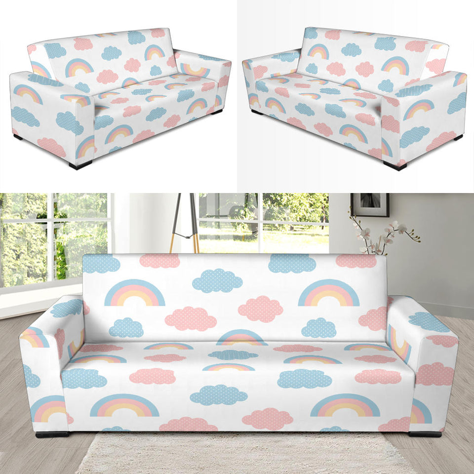 Cute Rainbow Clound Pattern Sofa Slipcover