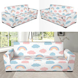 Cute Rainbow Clound Pattern Sofa Slipcover