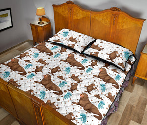 sea lion Seals jellyfish pattern Quilt Bed Set