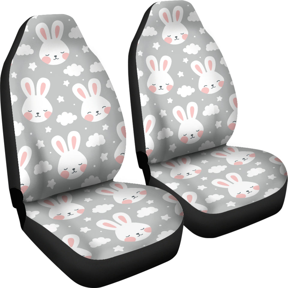 Rabbit Cloud Pattern  Universal Fit Car Seat Covers