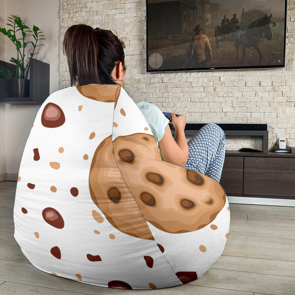 Chocolate Chip Cookie Pattern Bean Bag Cover